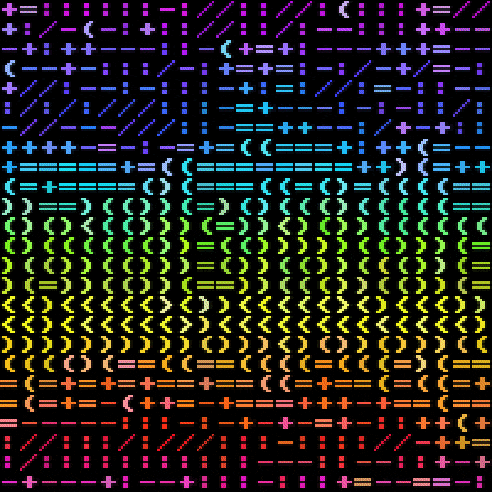 Rainbow ASCII